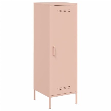 vidaXL Ντουλάπι Ροζ 36x39x113cm από Ατσάλι 1 τεμ.