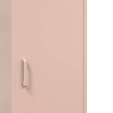 vidaXL Ντουλάπι Ροζ 36x39x113cm από Ατσάλι 1 τεμ.