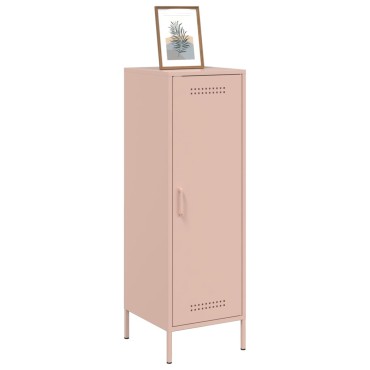 vidaXL Ντουλάπι Ροζ 36x39x113cm από Ατσάλι 1 τεμ.