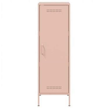 vidaXL Ντουλάπι Ροζ 36x39x113cm από Ατσάλι 1 τεμ.