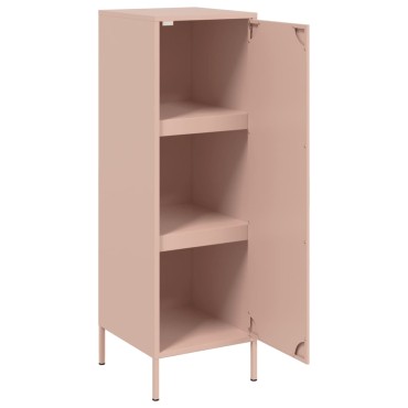 vidaXL Ντουλάπι Ροζ 36x39x113cm από Ατσάλι 1 τεμ.