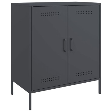 vidaXL Μπουφές Ανθρακί 68x39x79cm από Ατσάλι 1 τεμ.
