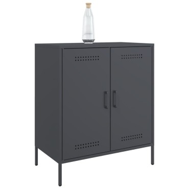 vidaXL Μπουφές Ανθρακί 68x39x79cm από Ατσάλι 1 τεμ.