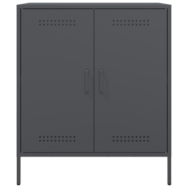 vidaXL Μπουφές Ανθρακί 68x39x79cm από Ατσάλι 1 τεμ.