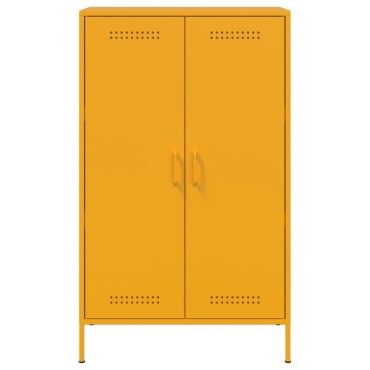 vidaXL Ντουλάπι Μουσταρδί 68x39x113cm από Ατσάλι 1 τεμ.