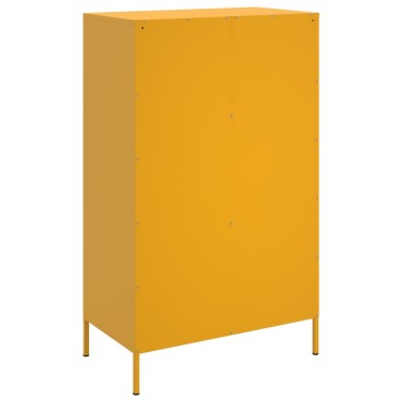 vidaXL Ντουλάπι Μουσταρδί 68x39x113cm από Ατσάλι 1 τεμ.