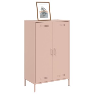 vidaXL Ντουλάπι Ροζ 68x39x113cm από Ατσάλι 1 τεμ.