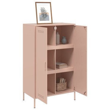 vidaXL Ντουλάπι Ροζ 68x39x113cm από Ατσάλι 1 τεμ.