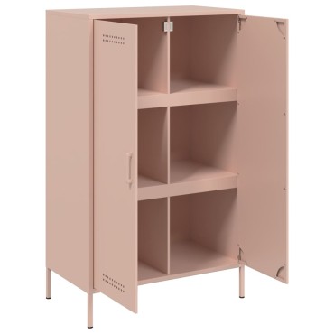 vidaXL Ντουλάπι Ροζ 68x39x113cm από Ατσάλι 1 τεμ.