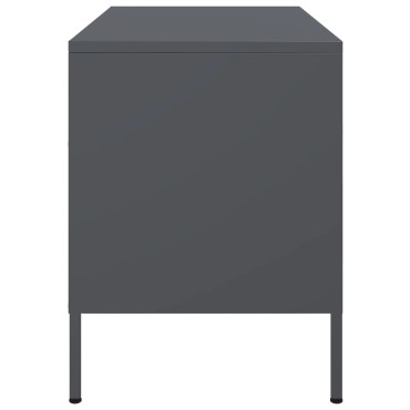 vidaXL Έπιπλο Τηλεόρασης Ανθρακί 68x39x50,5cm από Χάλυβα