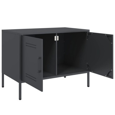 vidaXL Έπιπλο Τηλεόρασης Ανθρακί 68x39x50,5cm από Χάλυβα