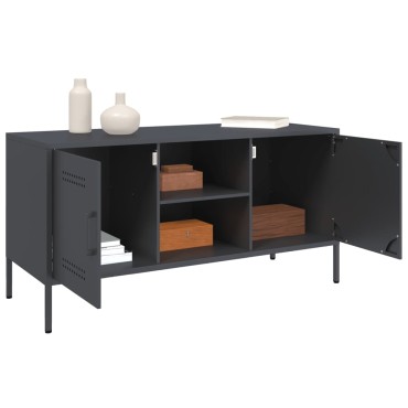 vidaXL Έπιπλο Τηλεόρασης Ανθρακί 100,5x39x50,5cm από Ατσάλι