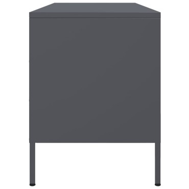 vidaXL Έπιπλο Τηλεόρασης Ανθρακί 100,5x39x50,5cm από Ατσάλι