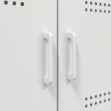 vidaXL Έπιπλο Τηλεόρασης Λευκό 68x39x50,5cm από Χάλυβα