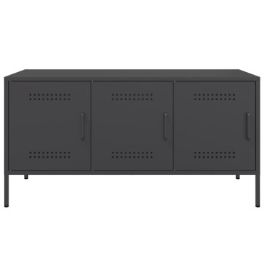 vidaXL Έπιπλο Τηλεόρασης Μαύρο 100,5x39x50,5cm Ατσάλινο