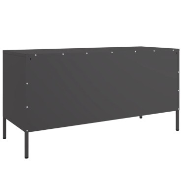 vidaXL Έπιπλο Τηλεόρασης Μαύρο 100,5x39x50,5cm Ατσάλινο