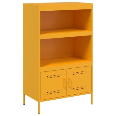 vidaXL Ραφιέρα Μουσταρδί 68x39x113cm από Ατσάλι 1 τεμ.
