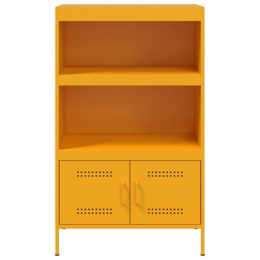 vidaXL Ραφιέρα Μουσταρδί 68x39x113cm από Ατσάλι 1 τεμ.