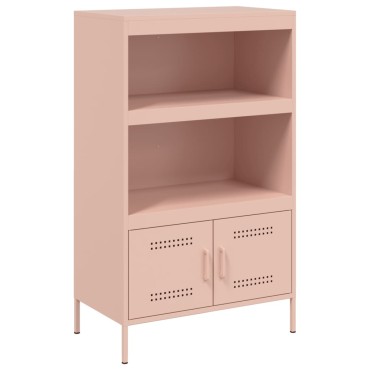vidaXL Ραφιέρα Ροζ 68x39x113cm από Ατσάλι 1 τεμ.