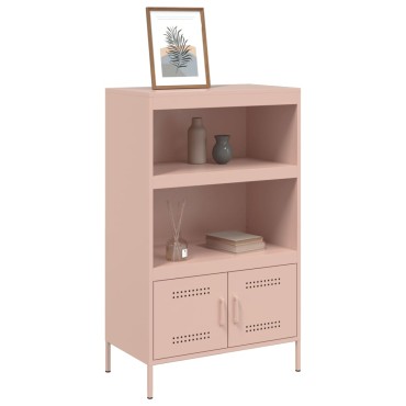 vidaXL Ραφιέρα Ροζ 68x39x113cm από Ατσάλι 1 τεμ.