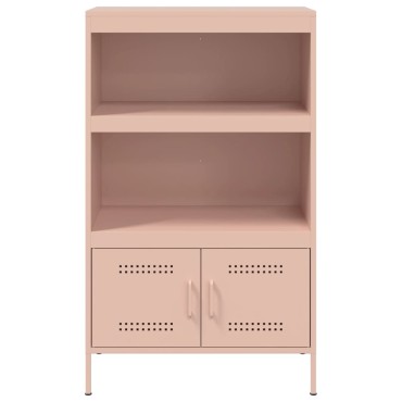 vidaXL Ραφιέρα Ροζ 68x39x113cm από Ατσάλι 1 τεμ.