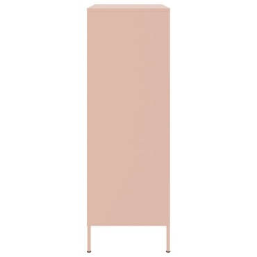 vidaXL Ραφιέρα Ροζ 68x39x113cm από Ατσάλι 1 τεμ.
