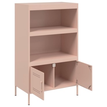 vidaXL Ραφιέρα Ροζ 68x39x113cm από Ατσάλι 1 τεμ.