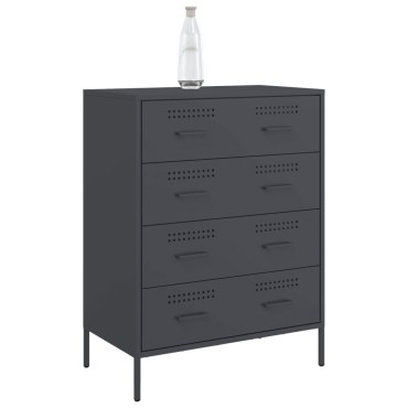 vidaXL Μπουφές Ανθρακί 68x39x89cm από Ατσάλι 1 τεμ.