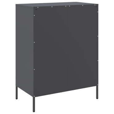 vidaXL Μπουφές Ανθρακί 68x39x89cm από Ατσάλι 1 τεμ.