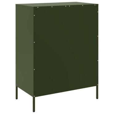vidaXL Ντουλάπι Πράσινο Λαδί 68x39x89cm από Ατσάλι 1 τεμ.