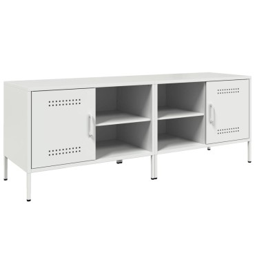 vidaXL Έπιπλα Τηλεόρασης 2 τεμ. Λευκό 68x39x50,5cm από Χάλυβα
