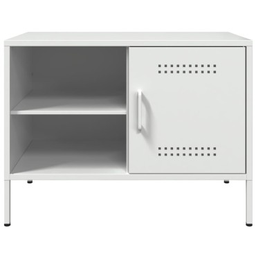 vidaXL Έπιπλα Τηλεόρασης 2 τεμ. Λευκό 68x39x50,5cm από Χάλυβα
