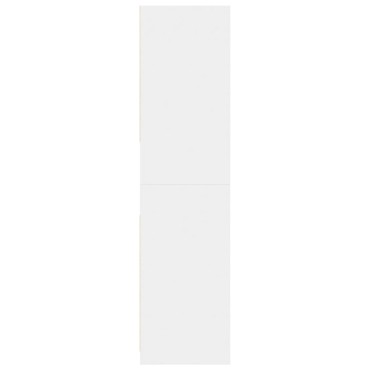 vidaXL Ντουλάπα Λευκή 80x50x200cm από Επεξεργασμένο Ξύλο 1 τεμ.
