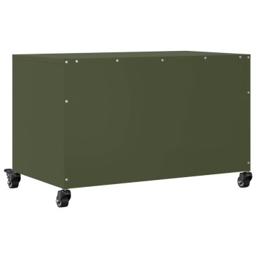 vidaXL Έπιπλο Τηλεόρασης Πράσινο Λαδί 68x39x43,5cm από Ατσάλι