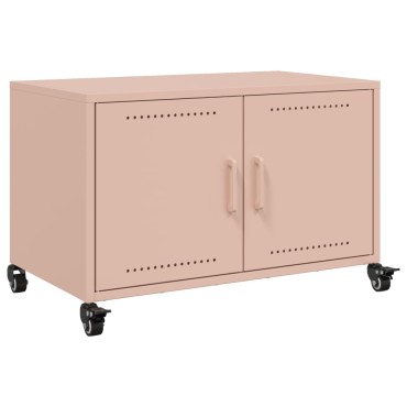 vidaXL Έπιπλο Τηλεόρασης Ροζ 68x39x43,5cm Χάλυβας