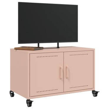 vidaXL Έπιπλο Τηλεόρασης Ροζ 68x39x43,5cm Χάλυβας