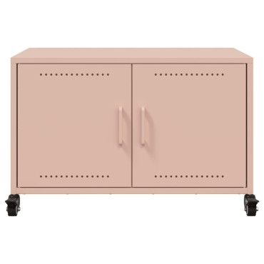 vidaXL Έπιπλο Τηλεόρασης Ροζ 68x39x43,5cm Χάλυβας