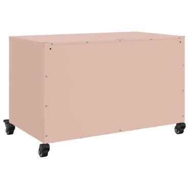 vidaXL Έπιπλο Τηλεόρασης Ροζ 68x39x43,5cm Χάλυβας