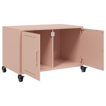 vidaXL Έπιπλο Τηλεόρασης Ροζ 68x39x43,5cm Χάλυβας