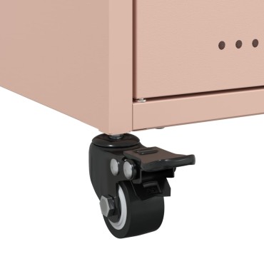 vidaXL Έπιπλο Τηλεόρασης Ροζ 68x39x43,5cm Χάλυβας