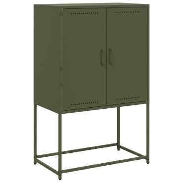 vidaXL Έπιπλο Τηλεόρασης Πράσινο Λαδί 68,5x39x60,5cm από Ατσάλι