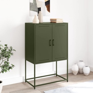 vidaXL Έπιπλο Τηλεόρασης Πράσινο Λαδί 68,5x39x60,5cm από Ατσάλι