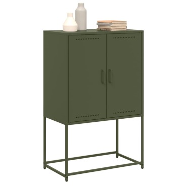 vidaXL Έπιπλο Τηλεόρασης Πράσινο Λαδί 68,5x39x60,5cm από Ατσάλι