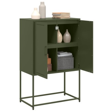 vidaXL Έπιπλο Τηλεόρασης Πράσινο Λαδί 68,5x39x60,5cm από Ατσάλι