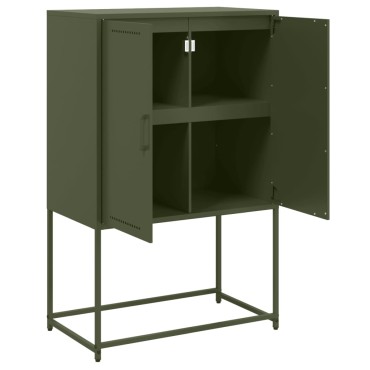 vidaXL Έπιπλο Τηλεόρασης Πράσινο Λαδί 68,5x39x60,5cm από Ατσάλι