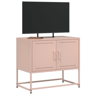 vidaXL Έπιπλο Τηλεόρασης Ροζ 68,5x39x60,5cm από Χάλυβα