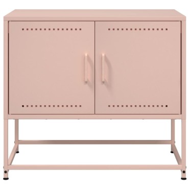 vidaXL Έπιπλο Τηλεόρασης Ροζ 68,5x39x60,5cm από Χάλυβα