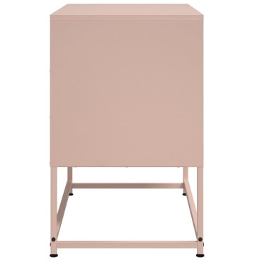 vidaXL Έπιπλο Τηλεόρασης Ροζ 68,5x39x60,5cm από Χάλυβα