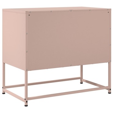 vidaXL Έπιπλο Τηλεόρασης Ροζ 68,5x39x60,5cm από Χάλυβα