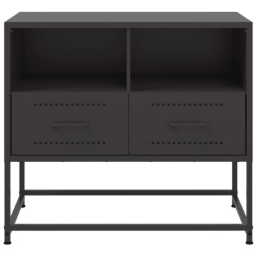 vidaXL Έπιπλο Τηλεόρασης Μαύρο 68,5x39x60,5cm Ατσάλινο